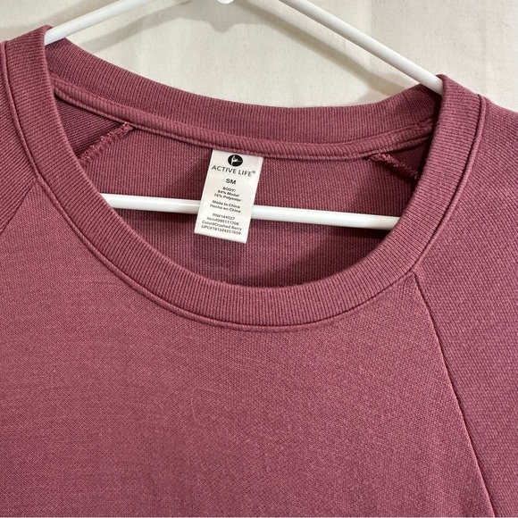 Active Life Womens Asymmetric Ribbed Hem Sweatshirt Small - Picture 4 of 5